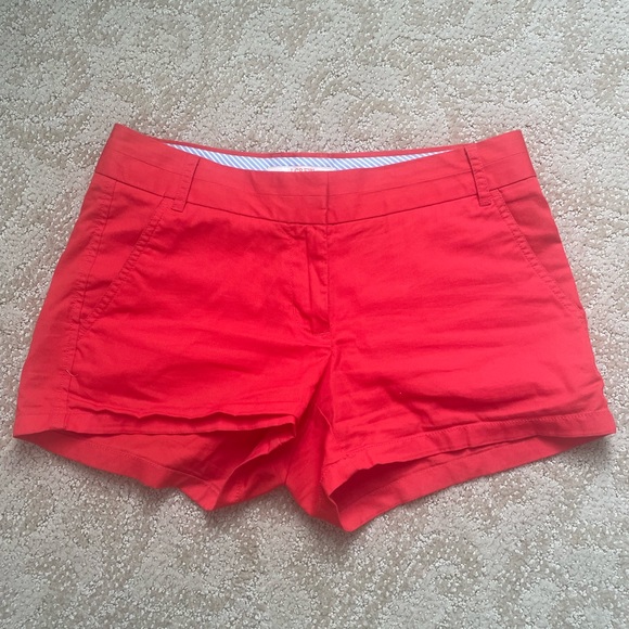 J. Crew Chino Shorts Red/Orange - Picture 1 of 5